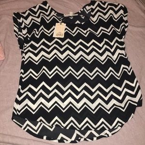 Chevron print shirt